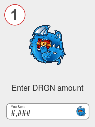 Exchange drgn to ada - Step 1