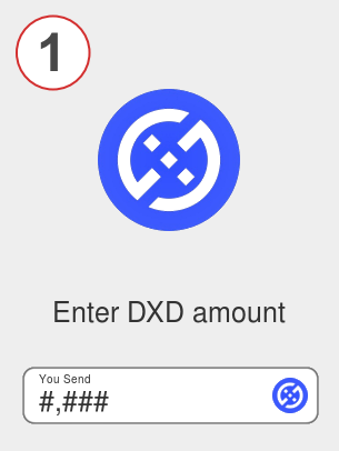 Exchange dxd to lunc - Step 1