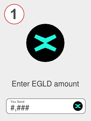 Exchange egld to ada - Step 1