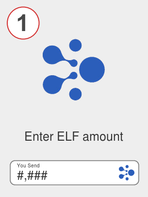 Exchange elf to xrp - Step 1