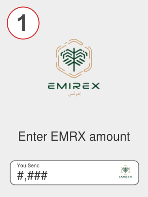 Exchange emrx to btc - Step 1