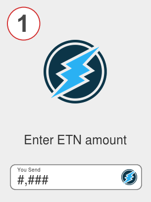 Exchange etn to xrp - Step 1