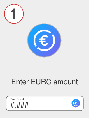 Exchange eurc to eth - Step 1