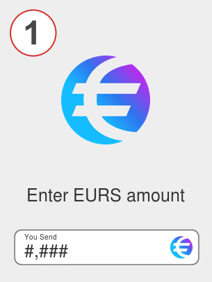 Exchange eurs to btc - Step 1