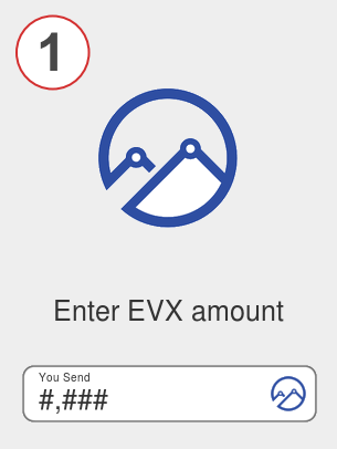 Exchange evx to btc - Step 1