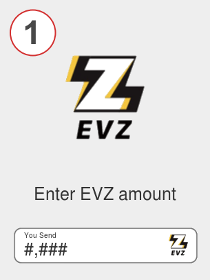 Exchange evz to eth - Step 1