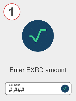 Exchange exrd to avax - Step 1