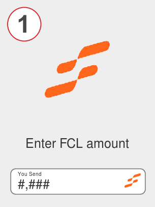 Exchange fcl to btc - Step 1