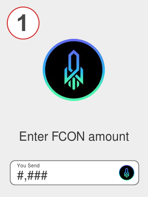 Exchange fcon to btc - Step 1