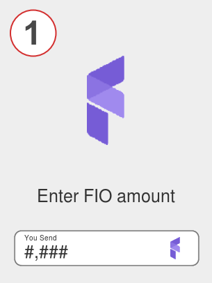Exchange fio to ada - Step 1