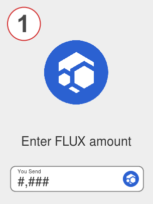 Exchange flux to matic - Step 1