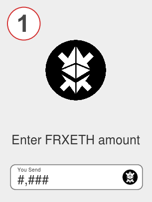 Exchange frxeth to btc - Step 1