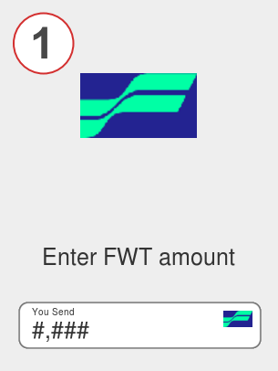 Exchange fwt to avax - Step 1