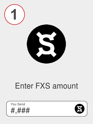 Exchange fxs to eth - Step 1