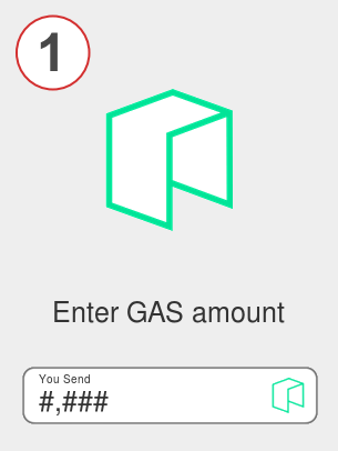 Exchange gas to ada - Step 1