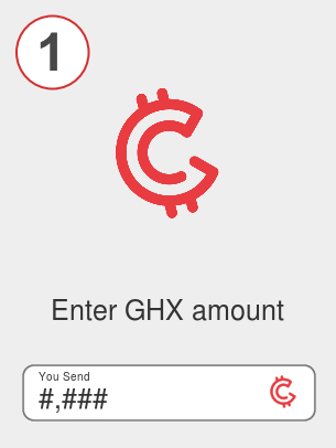 Exchange ghx to lunc - Step 1