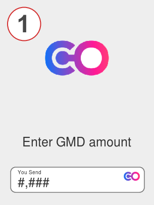 Exchange gmd to btc - Step 1