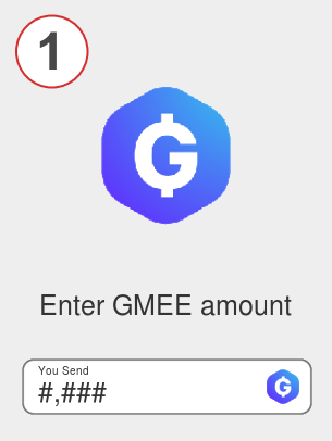 Exchange gmee to bnb - Step 1