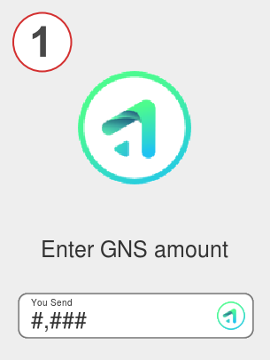 Exchange gns to btc - Step 1