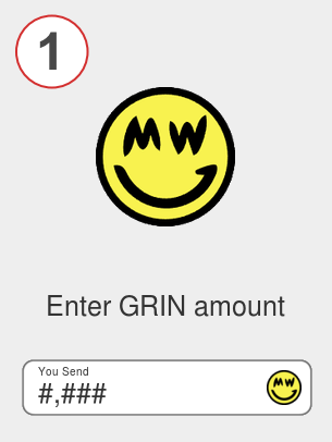 Exchange grin to bnb - Step 1