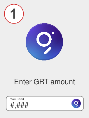 Exchange grt to btc - Step 1