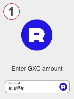 Exchange gxc to lunc - Step 1
