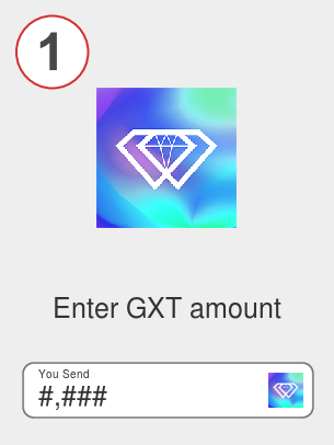 Exchange gxt to bnb - Step 1