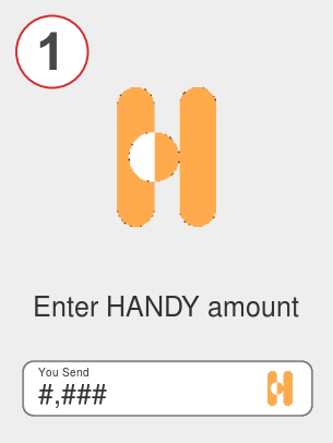 Exchange handy to bnb - Step 1