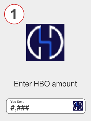 Exchange hbo to btc - Step 1