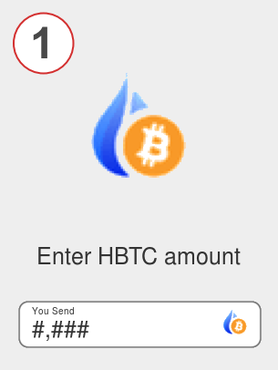 Exchange hbtc to btc - Step 1