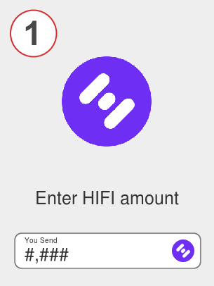 Exchange hifi to eth - Step 1