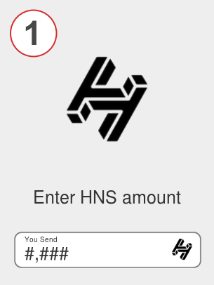 Exchange hns to eth - Step 1
