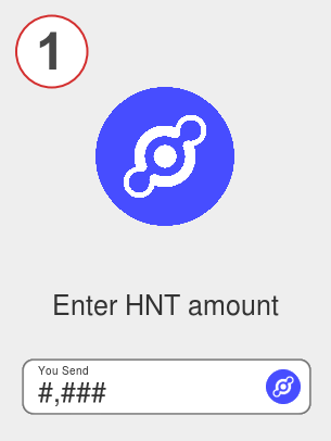 Exchange hnt to busd - Step 1