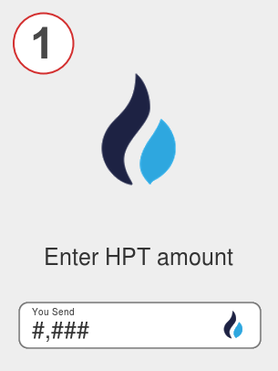 Exchange hpt to eth - Step 1
