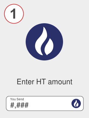 Exchange ht to ethdydx - Step 1