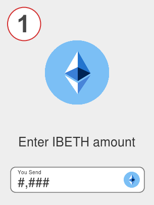 Exchange ibeth to btc - Step 1