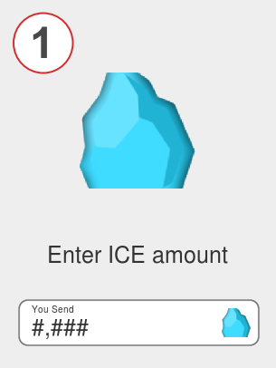 Exchange ice to btc - Step 1