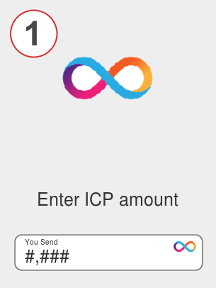 Exchange icp to ada - Step 1