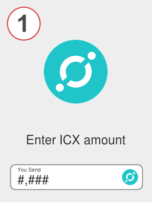 Exchange icx to ada - Step 1