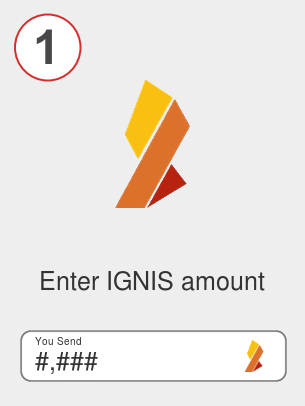 Exchange ignis to ada - Step 1