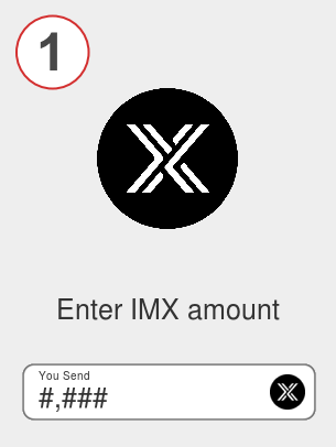Exchange imx to usdt - Step 1