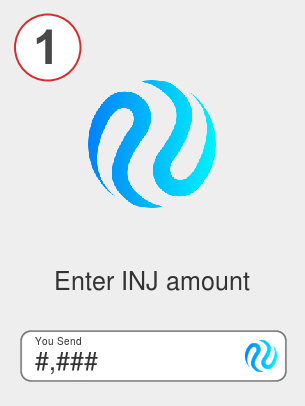 Exchange inj to eth - Step 1