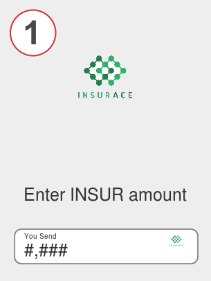 Exchange insur to eth - Step 1