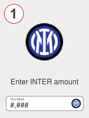 Exchange inter to bnb - Step 1