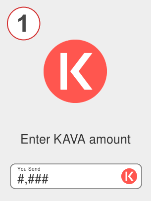 Exchange kava to eth - Step 1
