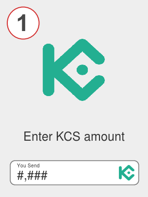 Exchange kcs to busd - Step 1