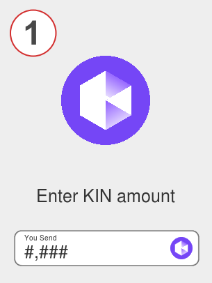 Exchange kin to xrp - Step 1
