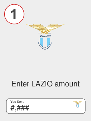 Exchange lazio to lunc - Step 1