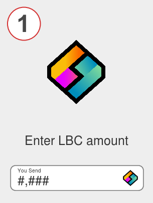 Exchange lbc to bnb - Step 1