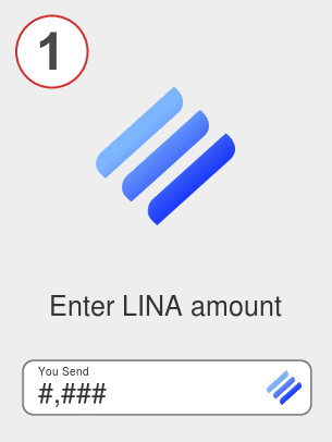 Exchange lina to eth - Step 1